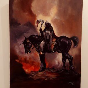 1989 Artist's reproduction of Frank Frazetta's "Death Dealer".
